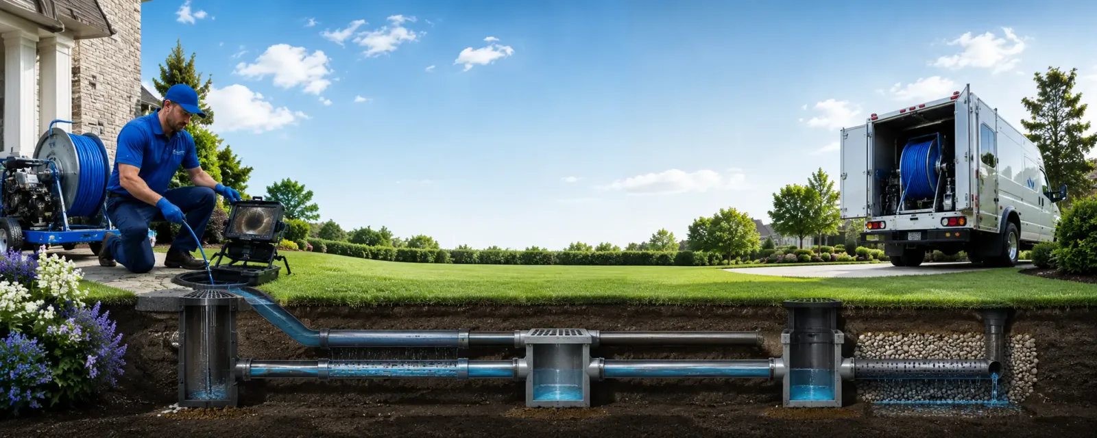 Outdoor drain cleaning information for Holly Springs, MS